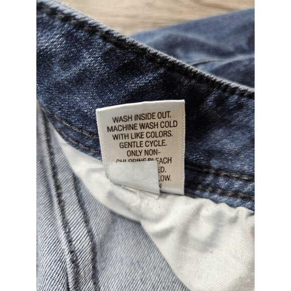 (3/$35) ELLE Jeans Womens 10 Blue Medium Wash Mid Rise Skinny Stretch Straight - Picture 6 of 11